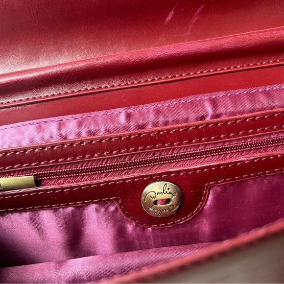 Darling Red Faux Leather Clutch Shoulder Bag - Picture 7 of 14